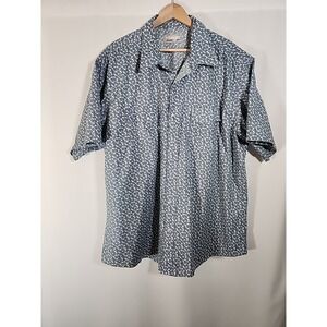 Wrangler Wrancher Western Pearl Snap Paisley Shirt Short Sleeve Mens XXL Cowboy